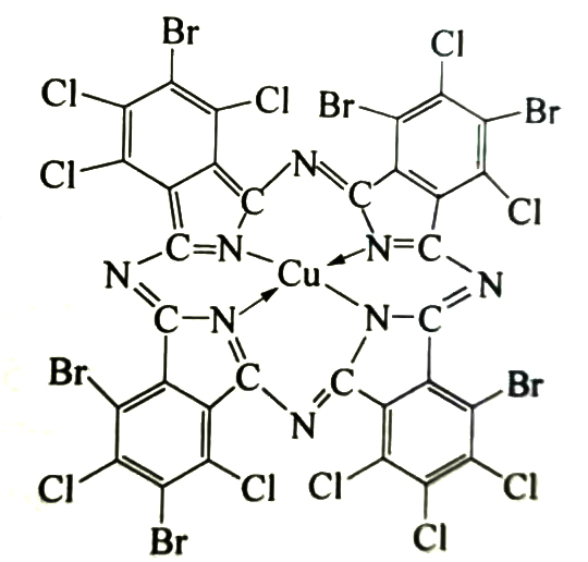 顏料綠36分子結構圖