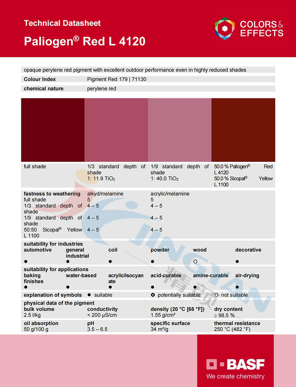 巴斯夫苝紅L4120